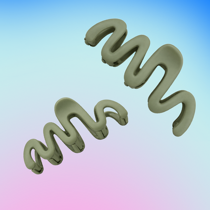 Bleuface - Wavy Claw Clip