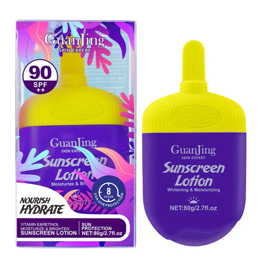 Guanjing Sunscreen Lotion Moisturize & Brighten Spf90++ 80G