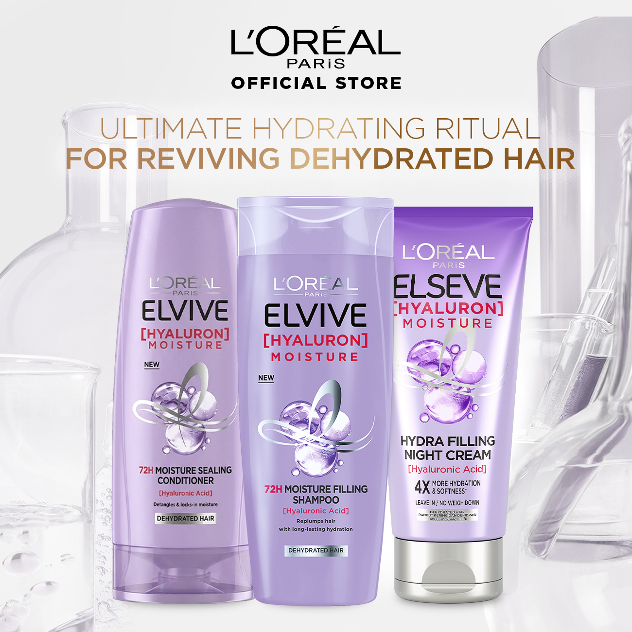L'Oreal Paris - Elseve Hyaluron Moisture Hydra Filling Night Cream 150ml