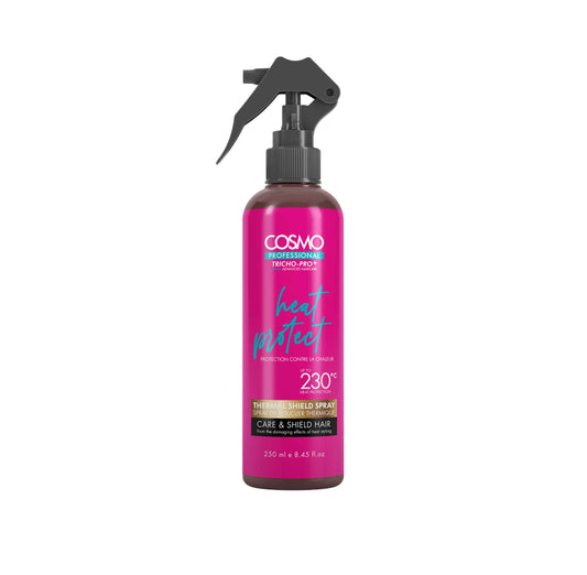 Cosmo Professional Heat Protect Thermal Shield Spray Care & Shields Hair 250Ml