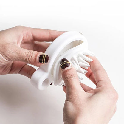 B&B Derma - Hair Scalp Massager Shampoo Brush For Shower Silicone