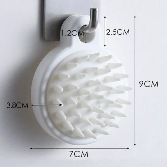 B&B Derma - Hair Scalp Massager Shampoo Brush For Shower Silicone