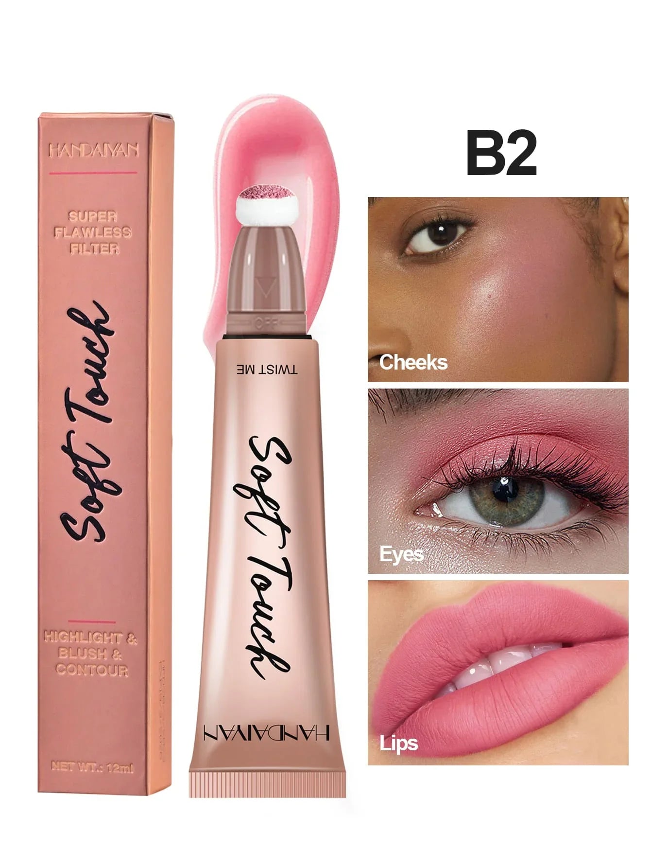 Handaiyan Blush, Highlighter & Contour B2 12Ml
