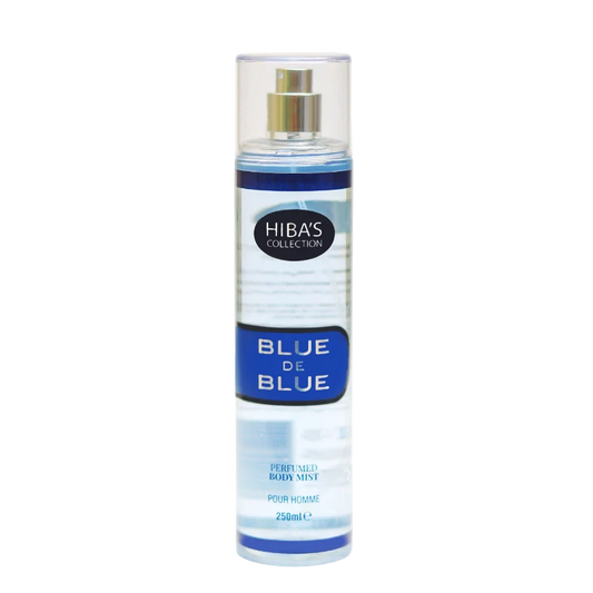 Hiba's Collection - Blue De Blue Perfumed Body Mist For Men - 250ml