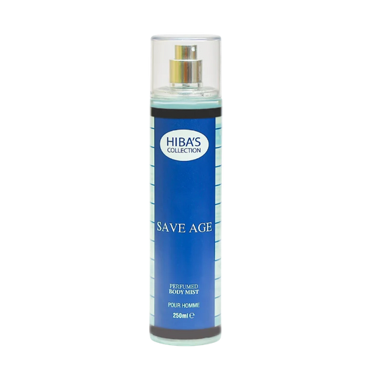 Hiba's Collection - Save Age Perfumed Body Mist For Men - 250ml