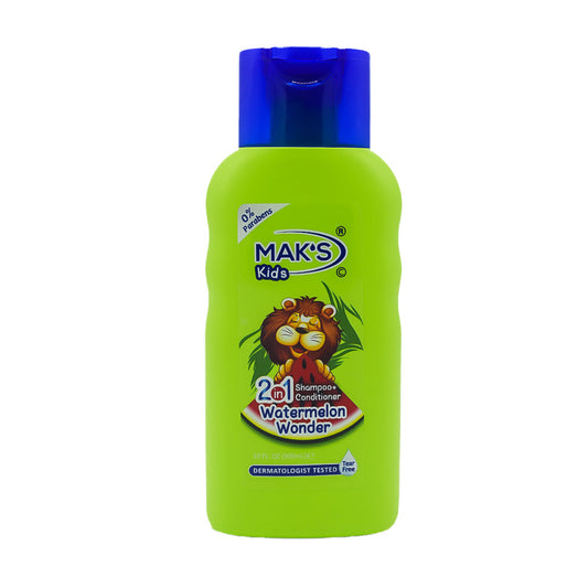 Mak’s kids 2in1 shampoo + conditioner watermelon wonder 300ml