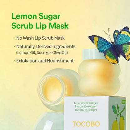 Tocobo - Lemon Sugar Scrub Lip Mask - 20ml