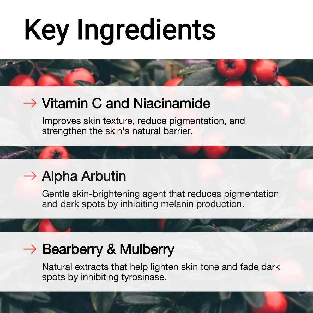 Ingredients of Powerhouse Serum | AccuFix Cosmetics