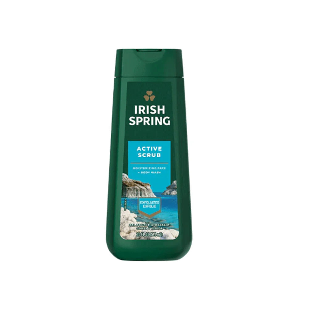 Irish Spring Body Wash Active Scrub 20Oz/591Ml