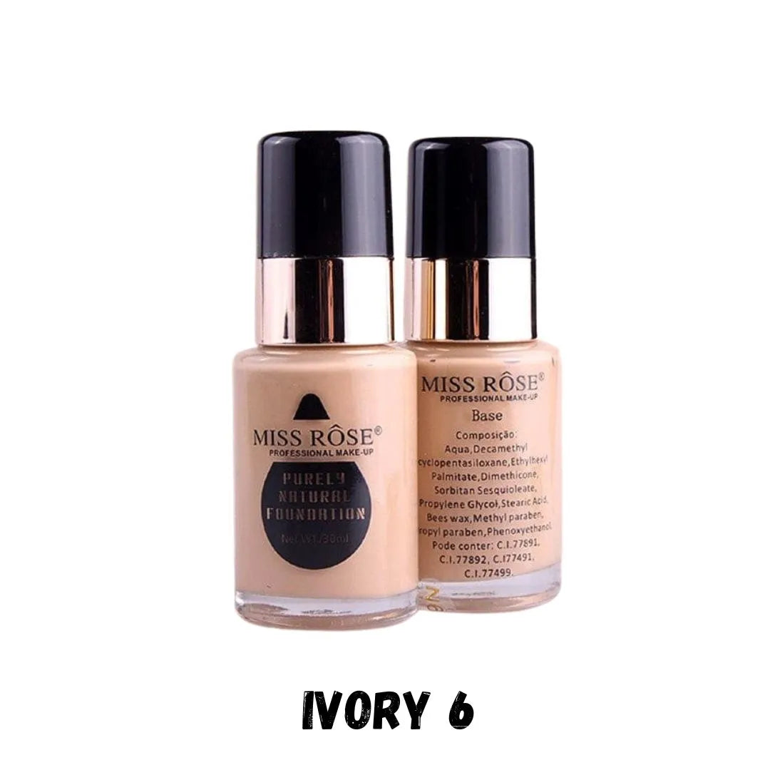 Miss Rose - Purely Natural Foundation Ivory 6 30Ml