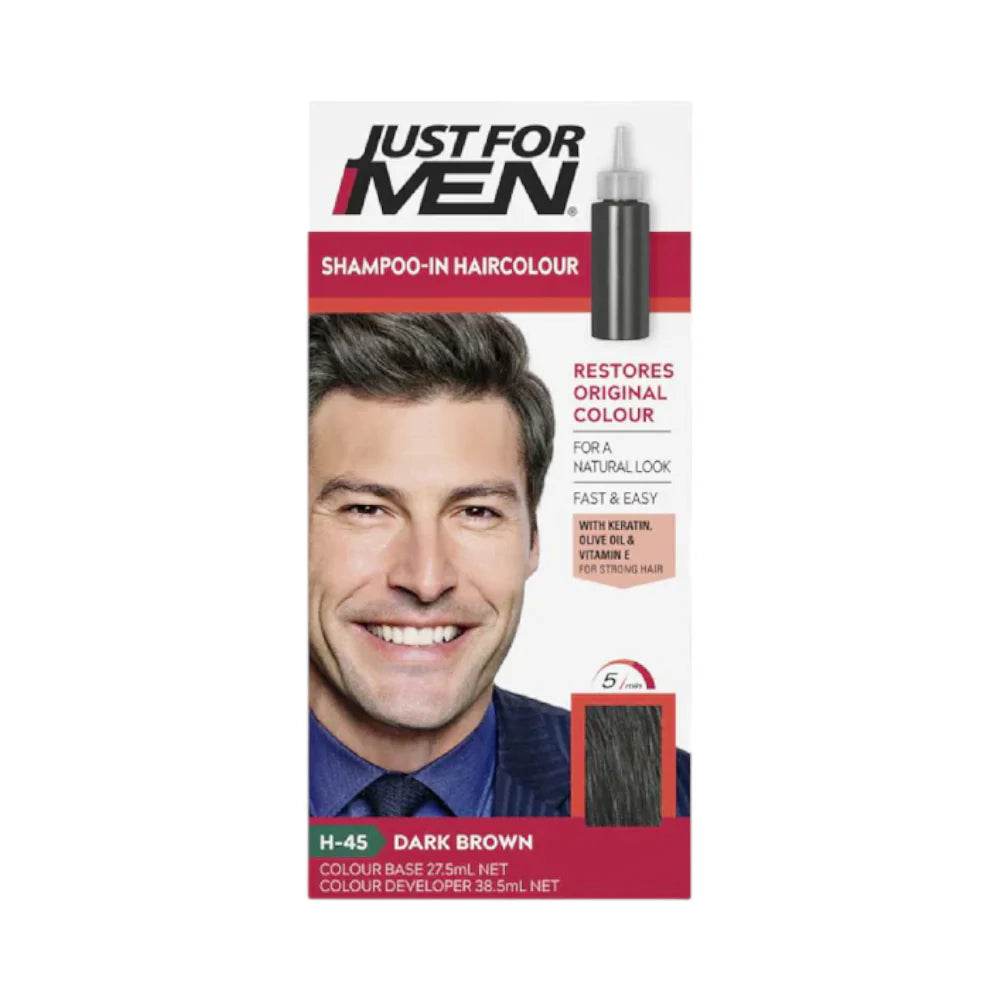 Just For Men Shampoo In Hair colour H-45 Dark Brown