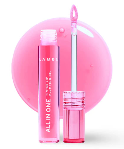 Lamel - All In One Lip Tinted Plumping Oil №402 Pink Sparkle