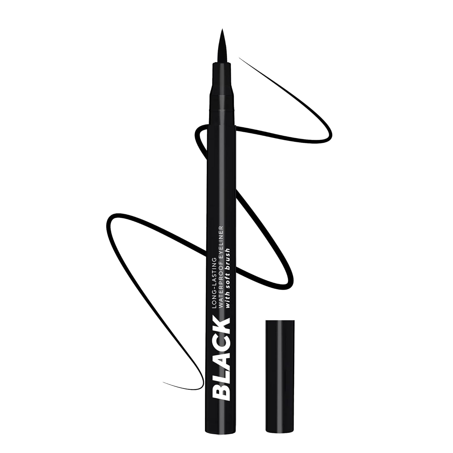 Lamel - Black Eyeliner With Soft Brush №401 Deep Black