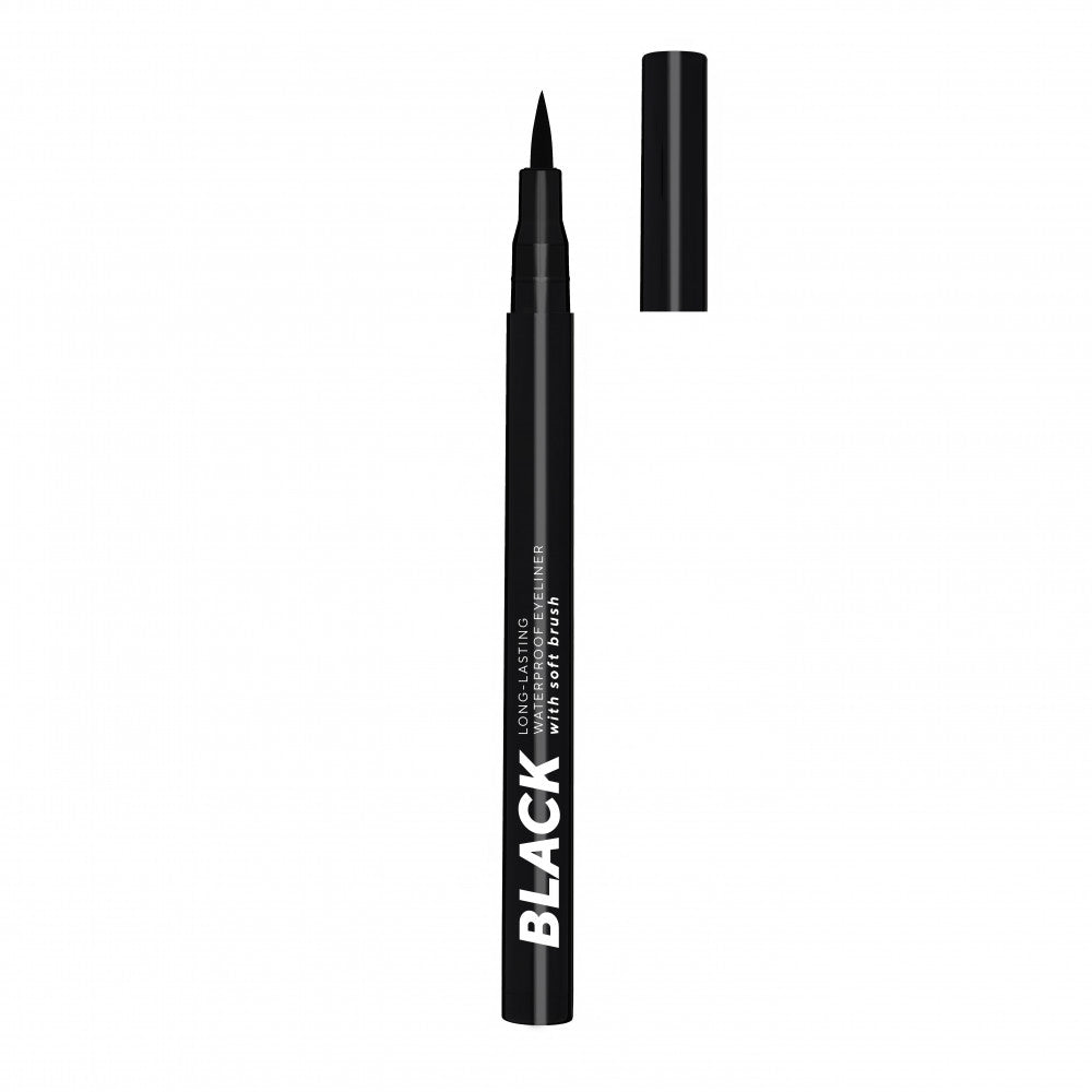 Lamel - Black Eyeliner With Soft Brush №401 Deep Black