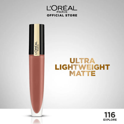 L'Oreal Paris - Rouge Signature Matte Lipstick - 116 I Explore