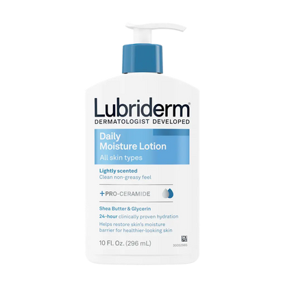 Lubriderm Lotion Daily Moisture All Skin Types Fragrance Free 24Oz/709Ml