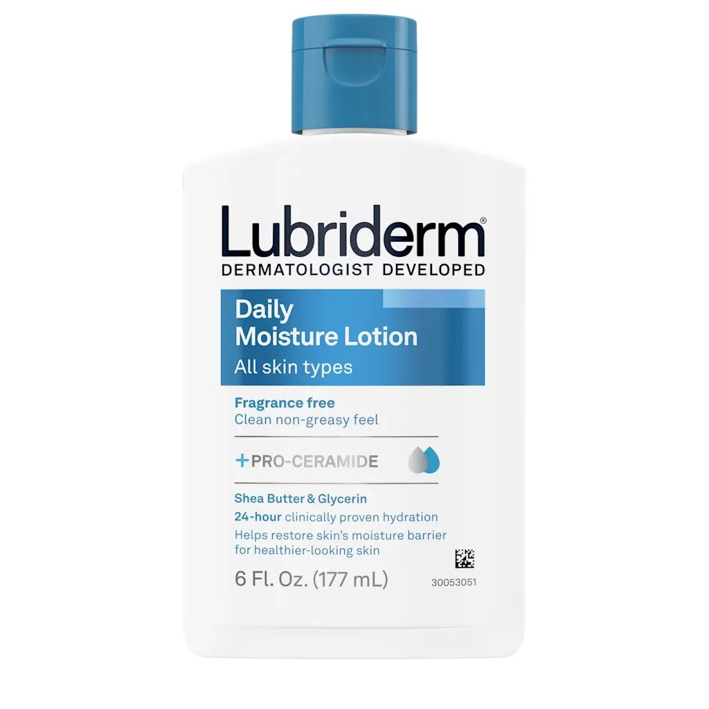 Lubriderm Lotion Daily Moisture All Skin Types Fragrance Free 6Oz/177Ml