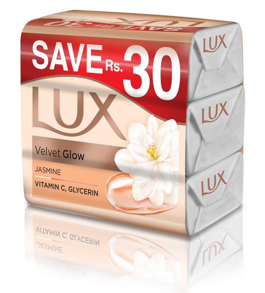 Lux - Velvet Touch Soap Bar Trio White - 130g