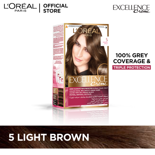 L'Oreal Paris Excellence Creme - 5 Light Brown Hair Color