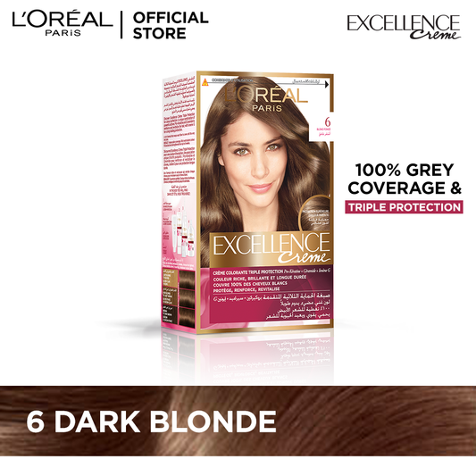 L'Oreal Paris Excellence Creme Hair Colour #6 Dark Blonde