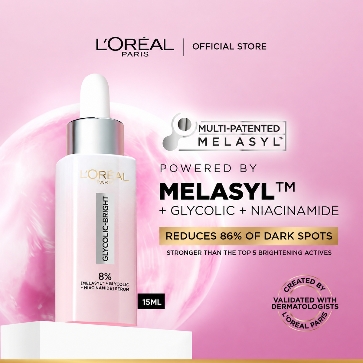 L'Oréal Paris - Glycolic Bright Melasyl Anti Dark Spot Serum