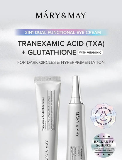 Mary&May - Tranexamic Acid + Glutathione Eye Cream Mini 12g