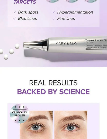 Mary&May - Tranexamic Acid + Glutathione Eye Cream Mini 12g