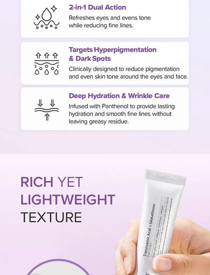 Mary&May - Tranexamic Acid + Glutathione Eye Cream Mini 12g