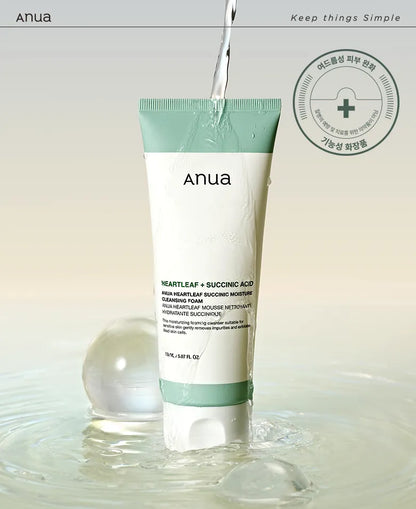 Anua - Heartleaf Succinic Moisture Cleansing Foam 150ml