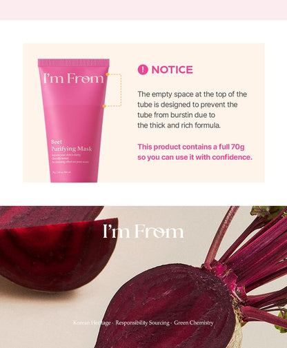 I'M From - Beet Purifying Mask 30g