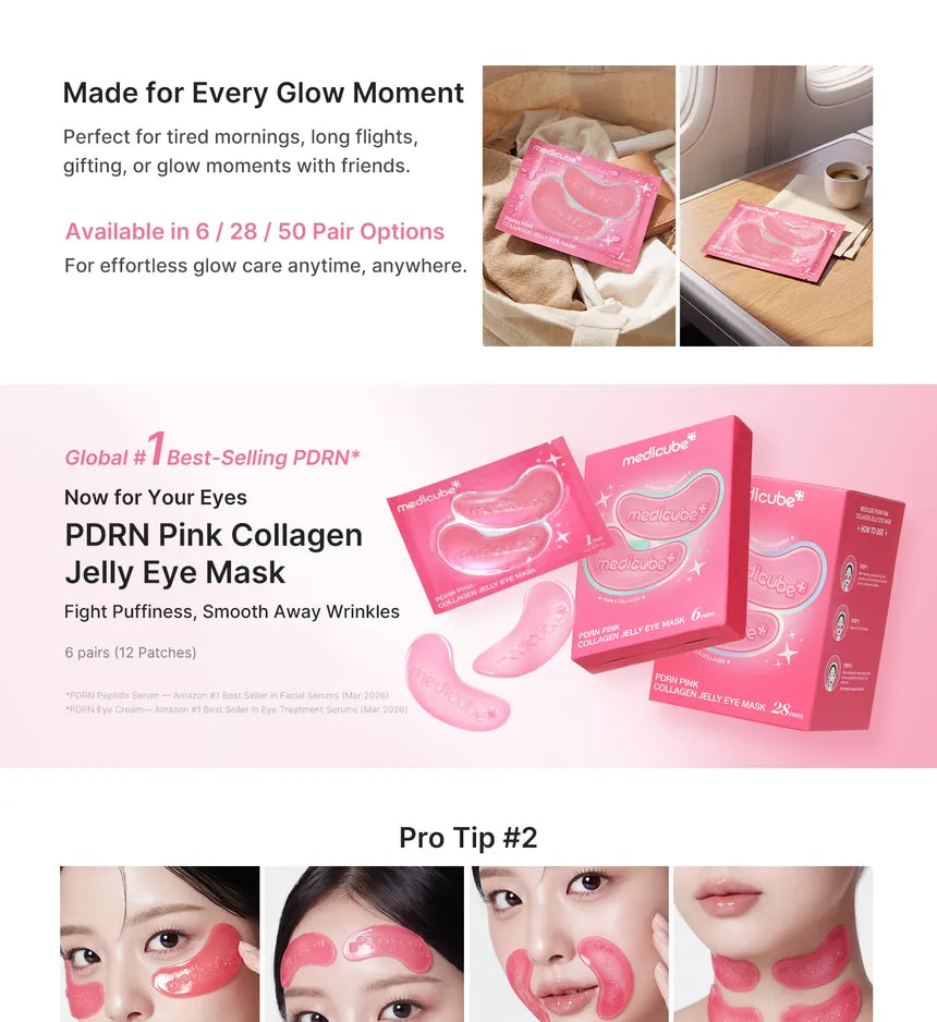 Medicube - PDRN Pink Collagen Jelly Eye Mask - 06 Pairs