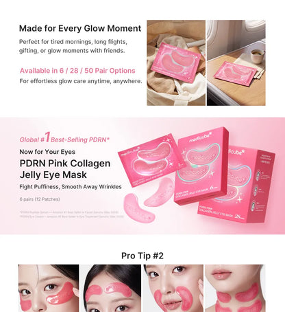 Medicube - PDRN Pink Collagen Jelly Eye Mask - 06 Pairs