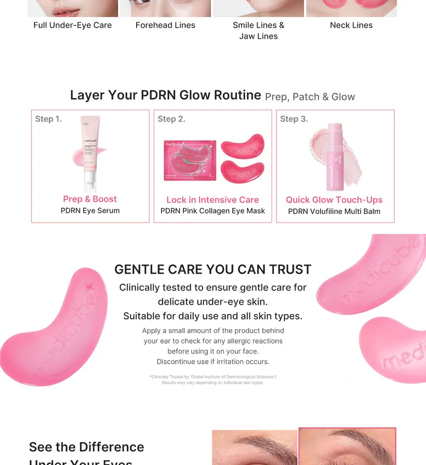 Medicube - PDRN Pink Collagen Jelly Eye Mask - 06 Pairs