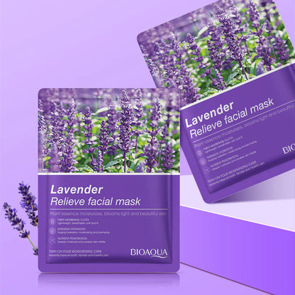 Bioaqua Lavender Relieve Facial Mask 25G - 1 PC