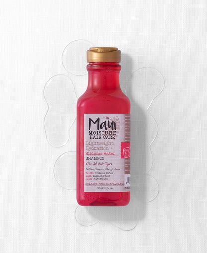 Maui Moisture Shampoo Lightweight+Hydration+Hibiscus Water 13Oz/385ML