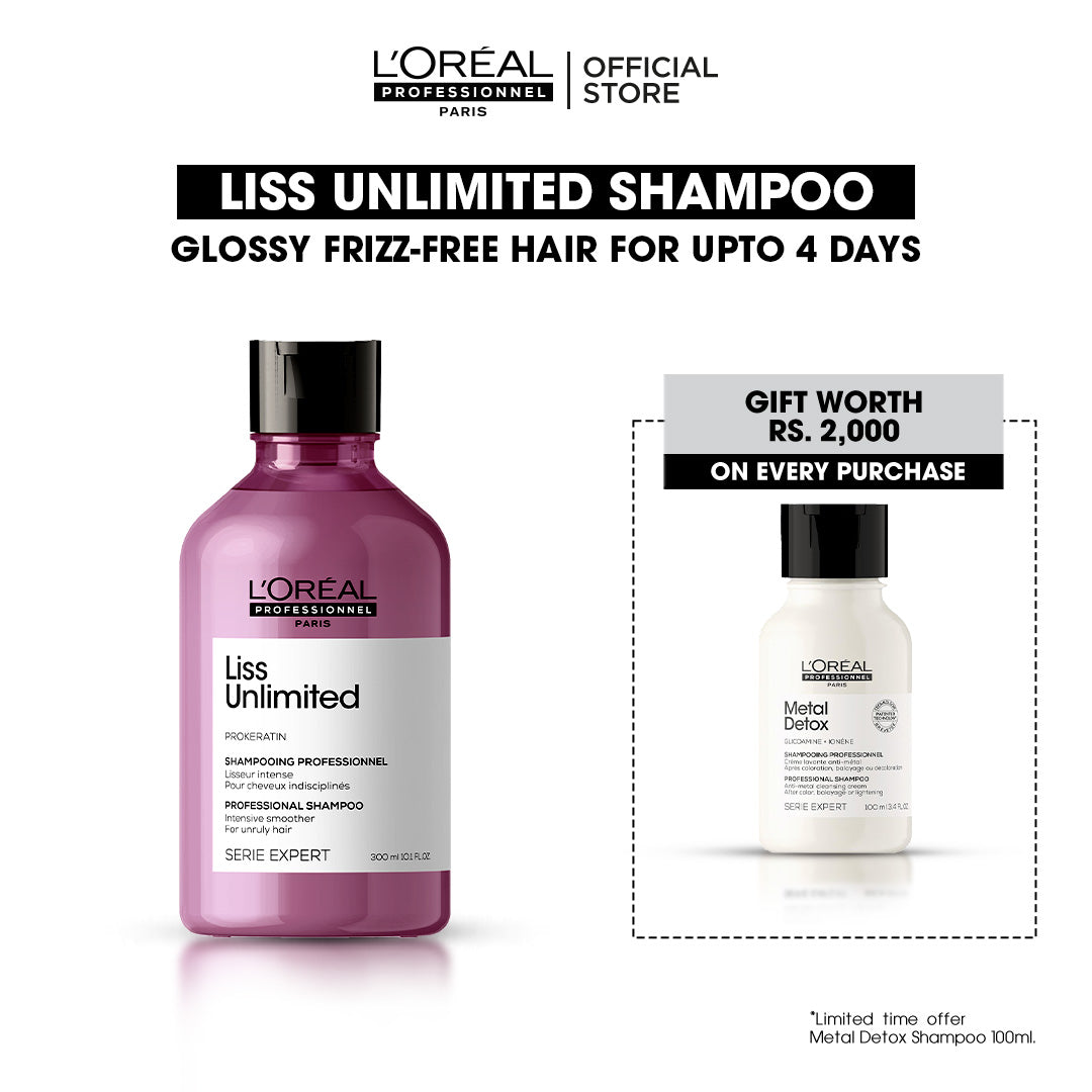 L'Oreal Professional - Serie Expert Liss Unlimited Shampoo 300 ML - For Frizzy & Unruly Hair