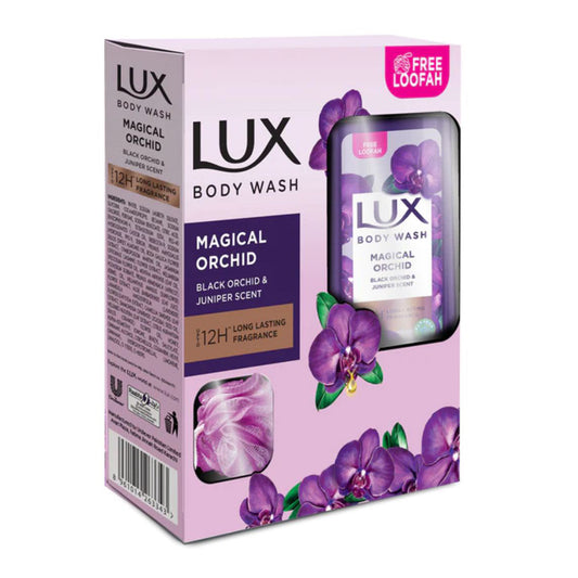 Lux - Body Wash Magical Orchid Loofah - 520Ml