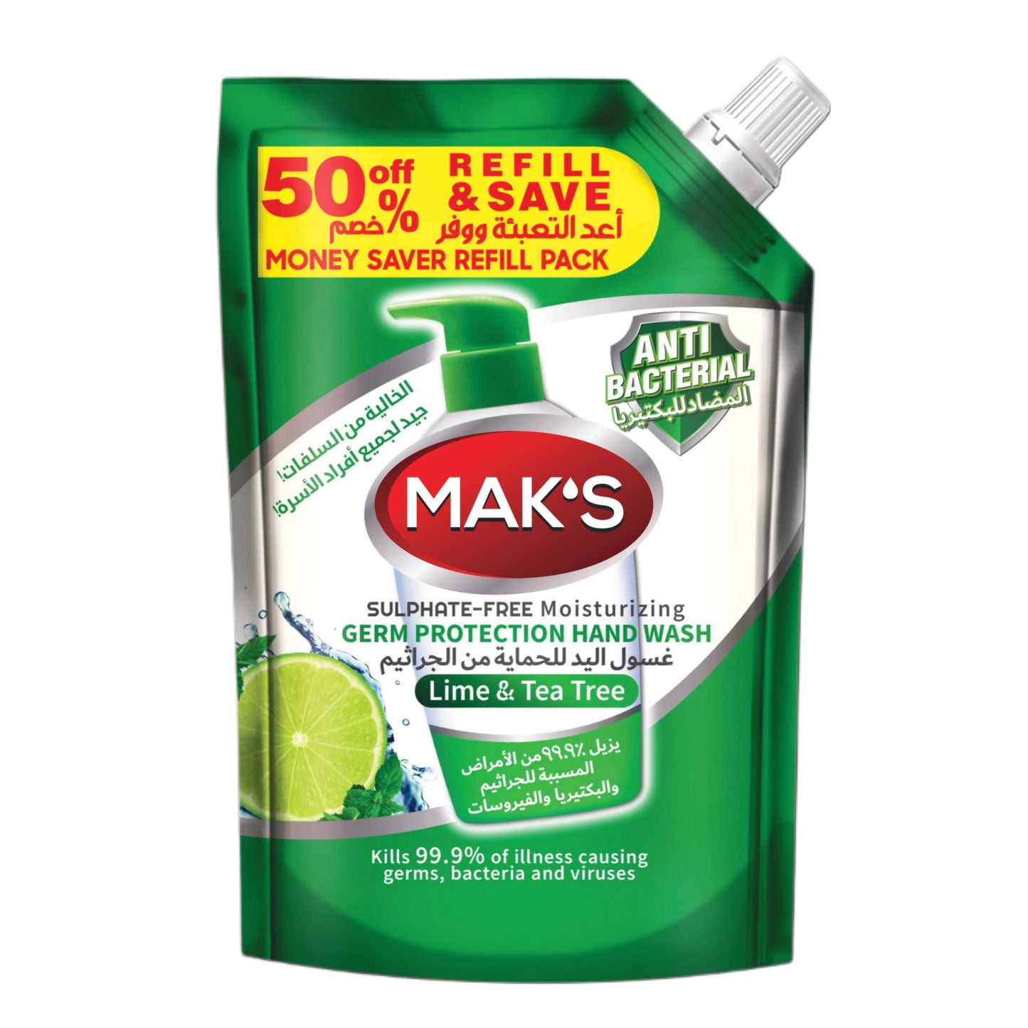 Mak's - Hand Wash - 600Ml Pouch