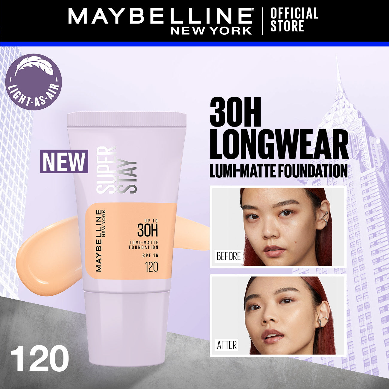 Maybelline - New York Superstay Lumi Matte Liquid Foundation 18ML