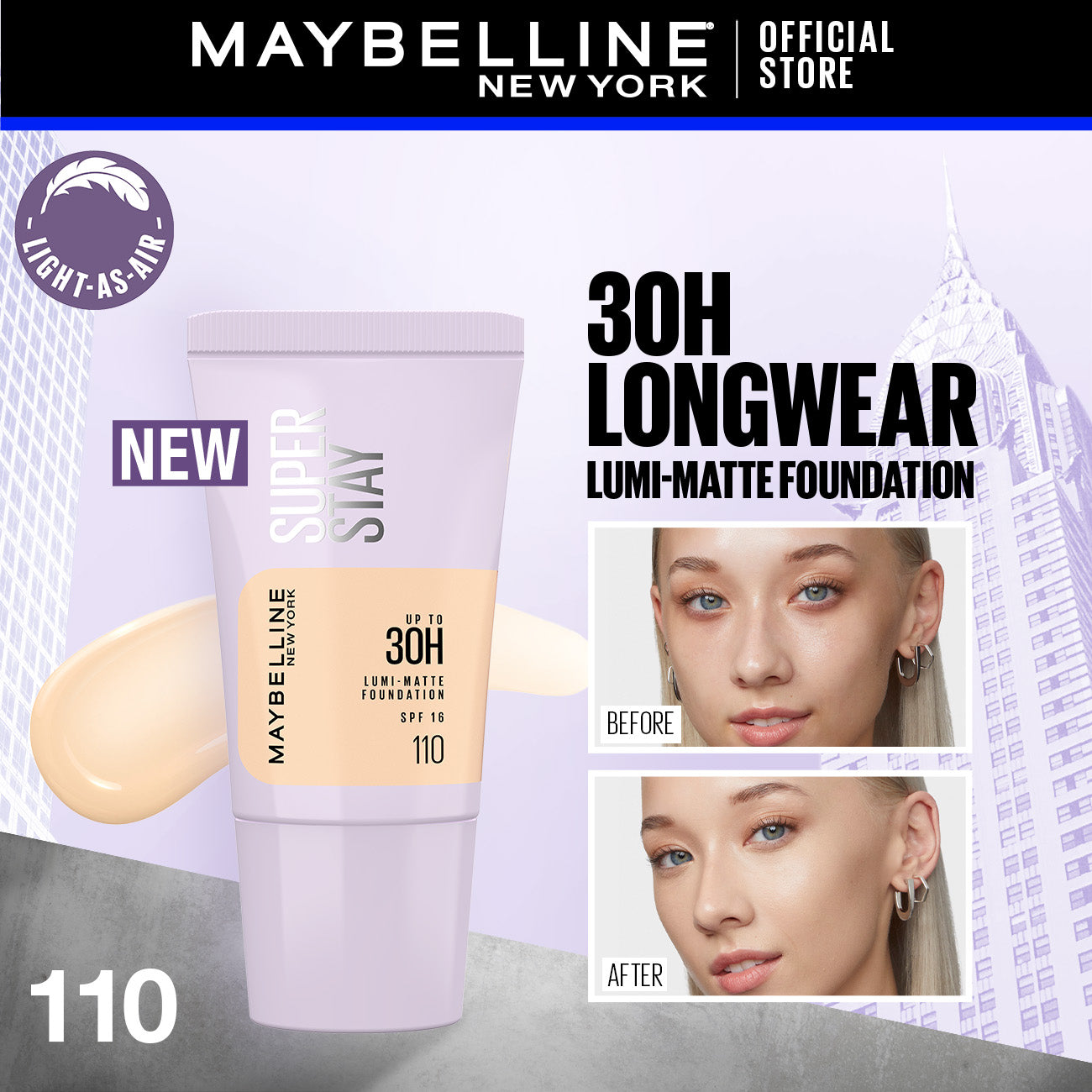 Maybelline - New York Superstay Lumi Matte Liquid Foundation 18ML