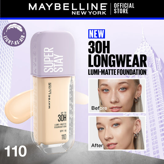 Maybelline New York Super Stay Up to 30hr Lumi Matte Foundation - 110