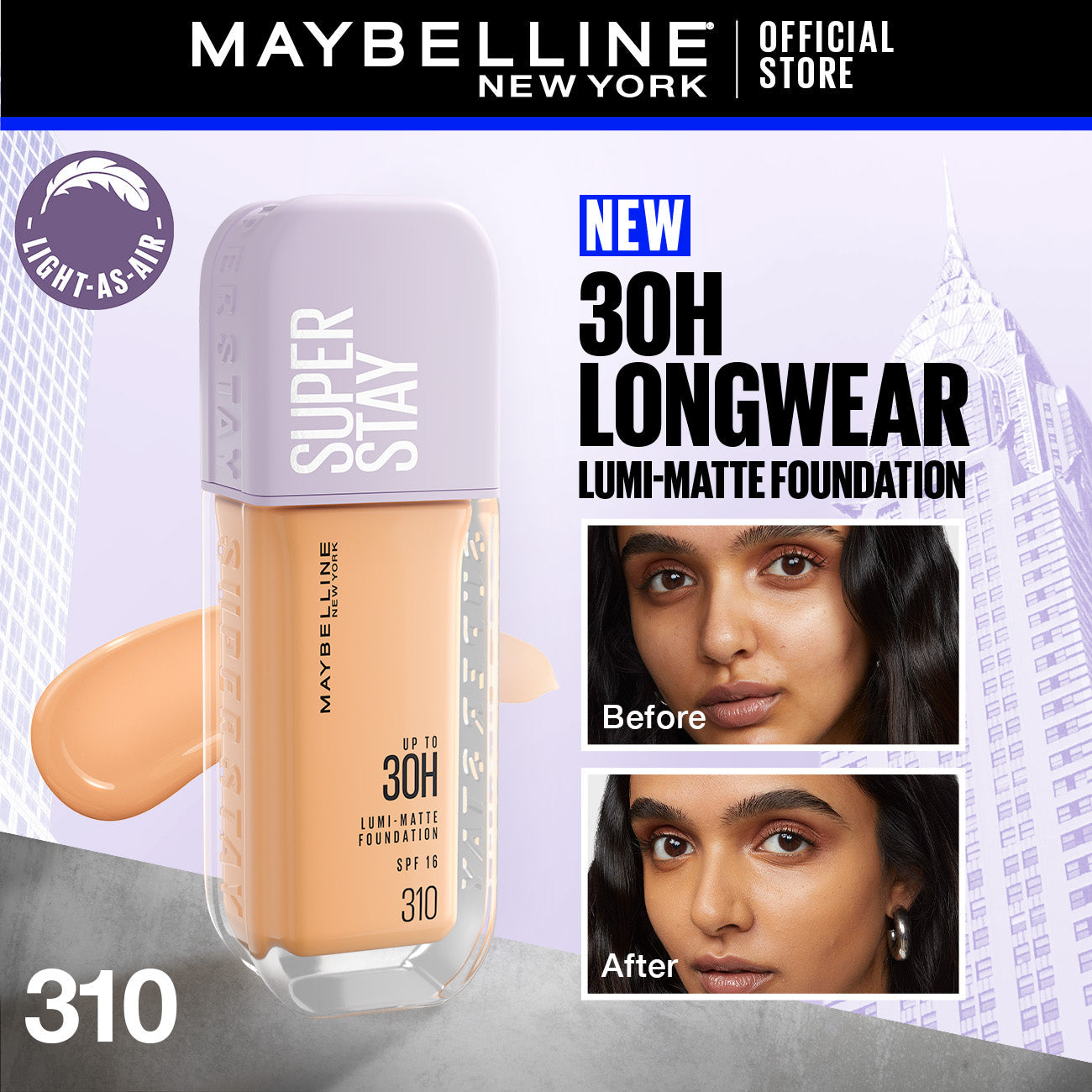Maybelline New York Super Stay Up to 30hr Lumi Matte Foundation