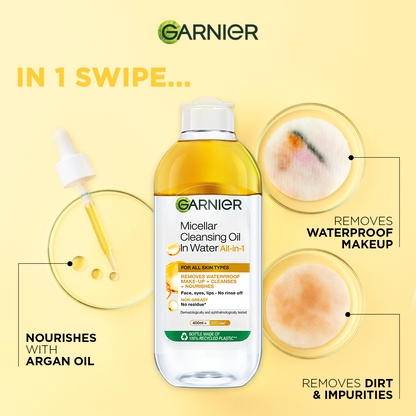Garnier - Micellar Oil All In 1 Cleansing Water - 125Ml