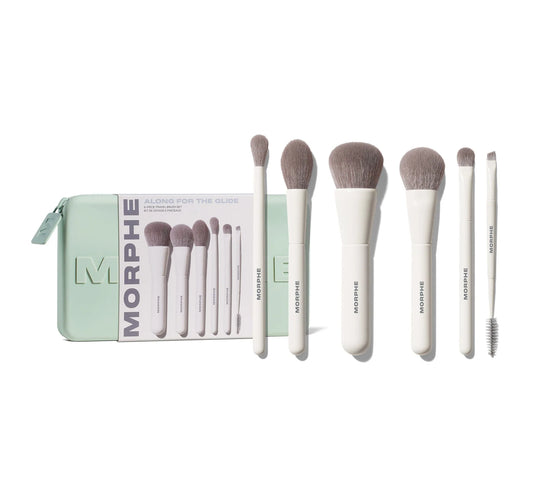 Morphe Travel Brush Set - Along For The Glide - 6 pcs