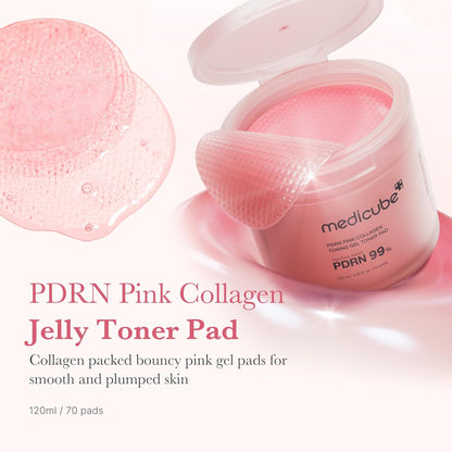 Medicube - PDRN Pink Collagen Toning Gel Toner Pad 120ml (70pcs)