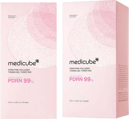 Medicube - PDRN Pink Collagen Toning Gel Toner Pad 120ml (70pcs)