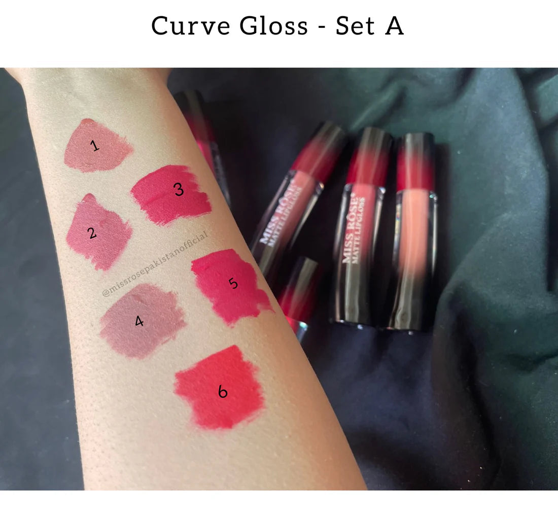 Miss Rose Curve Lip Gloss Set A