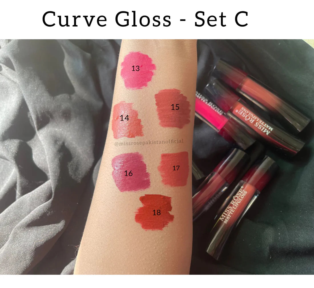 Miss Rose Curve Lip Gloss Set A