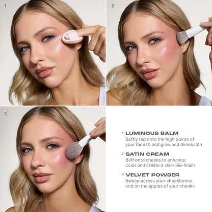 Morphe Cheek Thrills Multi-Finish Face Trio - After Party