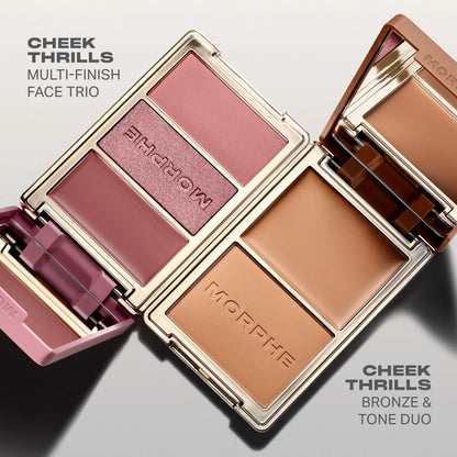 Morphe Cheek Thrills Multi-Finish Face Trio - After Party